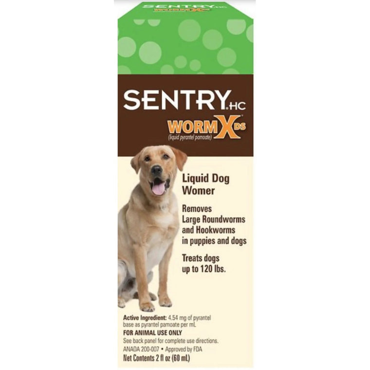 Sentry Worm X DS Double-Strength De-Wormer for Dogs and Puppies