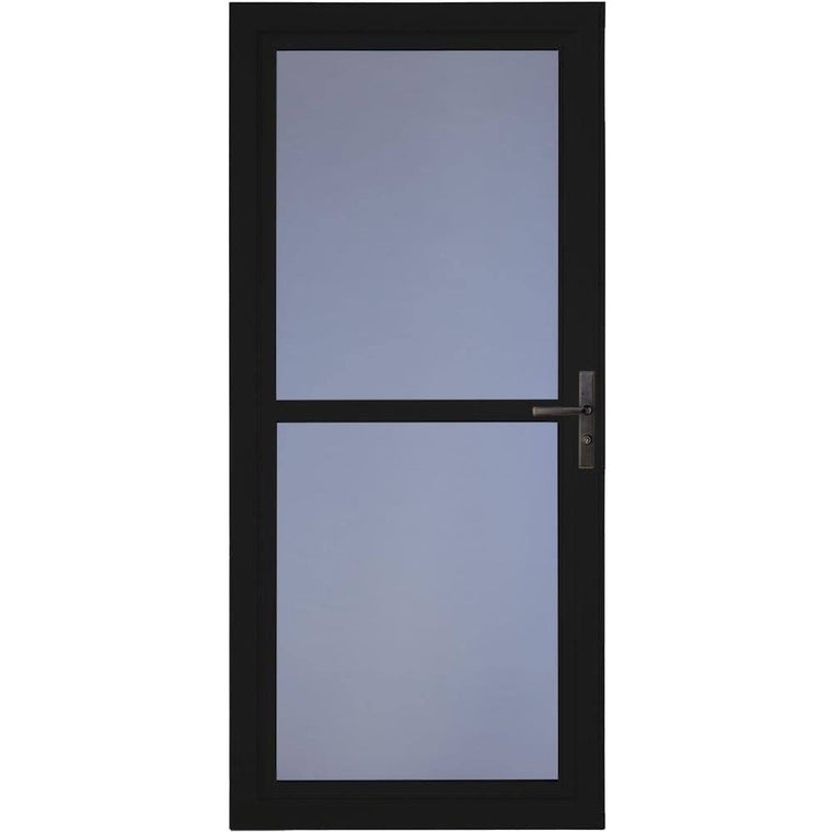 Larson Tradewinds Full-View Aluminum Storm Door, Black, 36-Inch x 81-Inch, 1460405257S